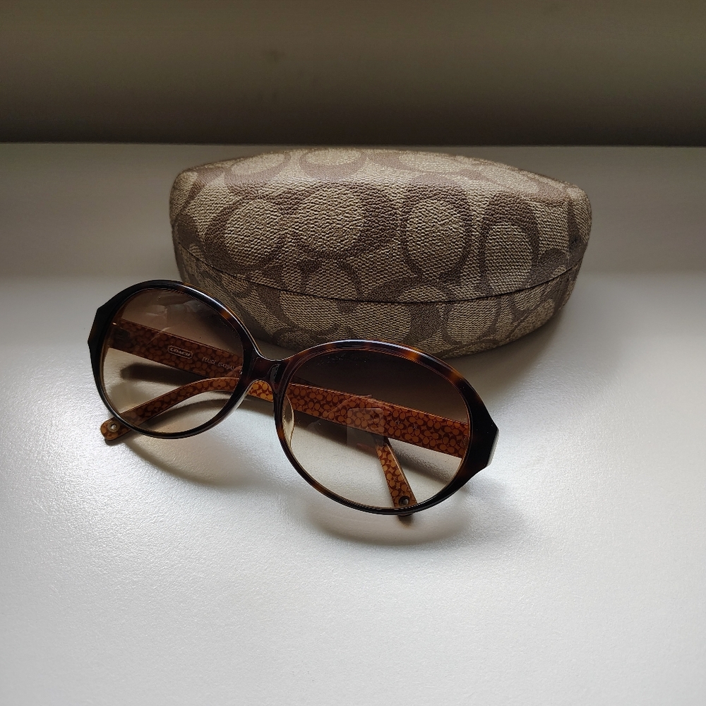 Coach Brown Sunglasses with Case